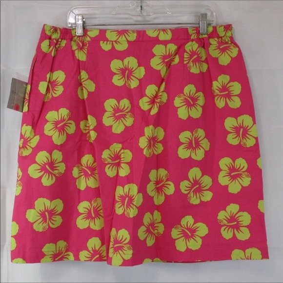 SAG HARBOR Floral Skort NWT Size 18 - Picture 4 of 8